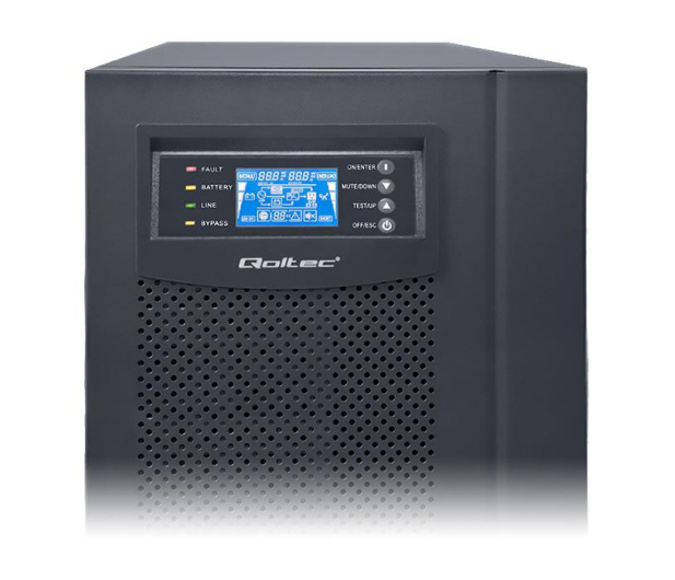 Qoltec Monolith (10kVA/8kW, LCD, USB, EPO) - 527756 - zdjęcie 3
